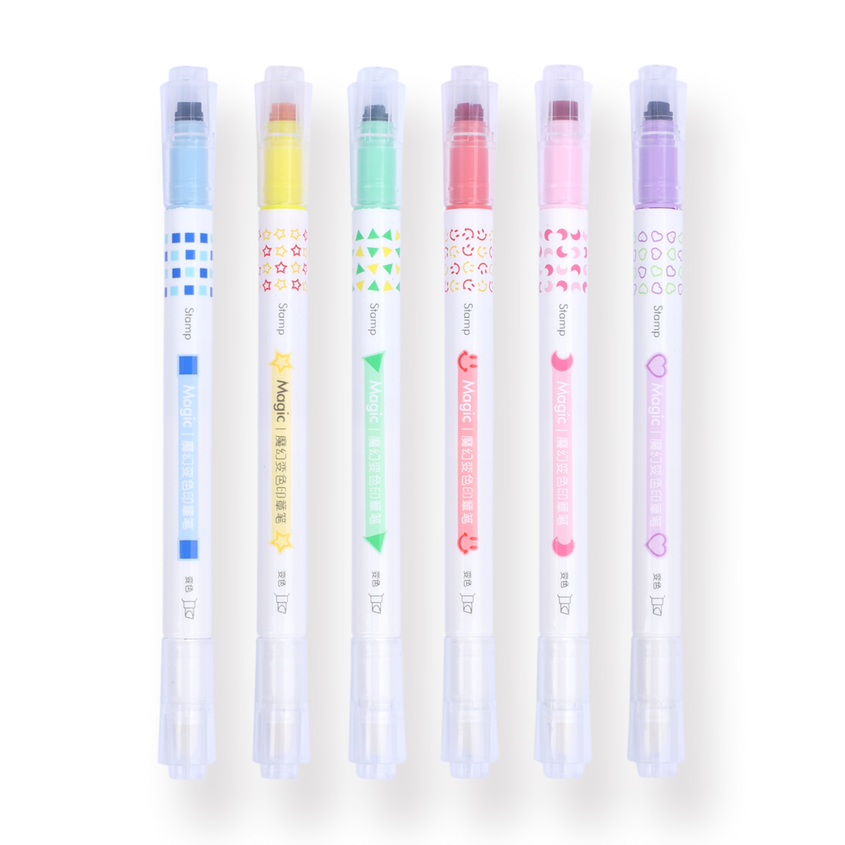 Midori Paintable Stamp Marker 6 Color Set - Tokyo Pen Shop