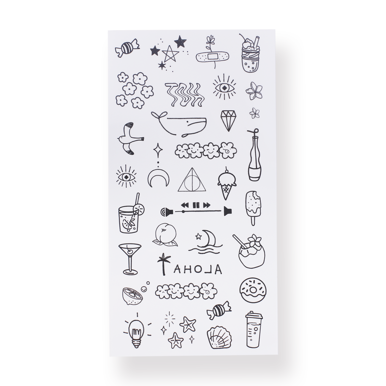 Colorful Tattoo Sticker - Cool Day - Stationery Pal