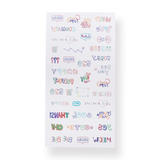 Colorful Tattoo Sticker - Letters - Stationery Pal