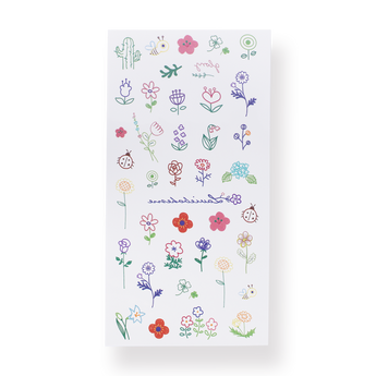 Colorful Tattoo Sticker - Plants - Stationery Pal