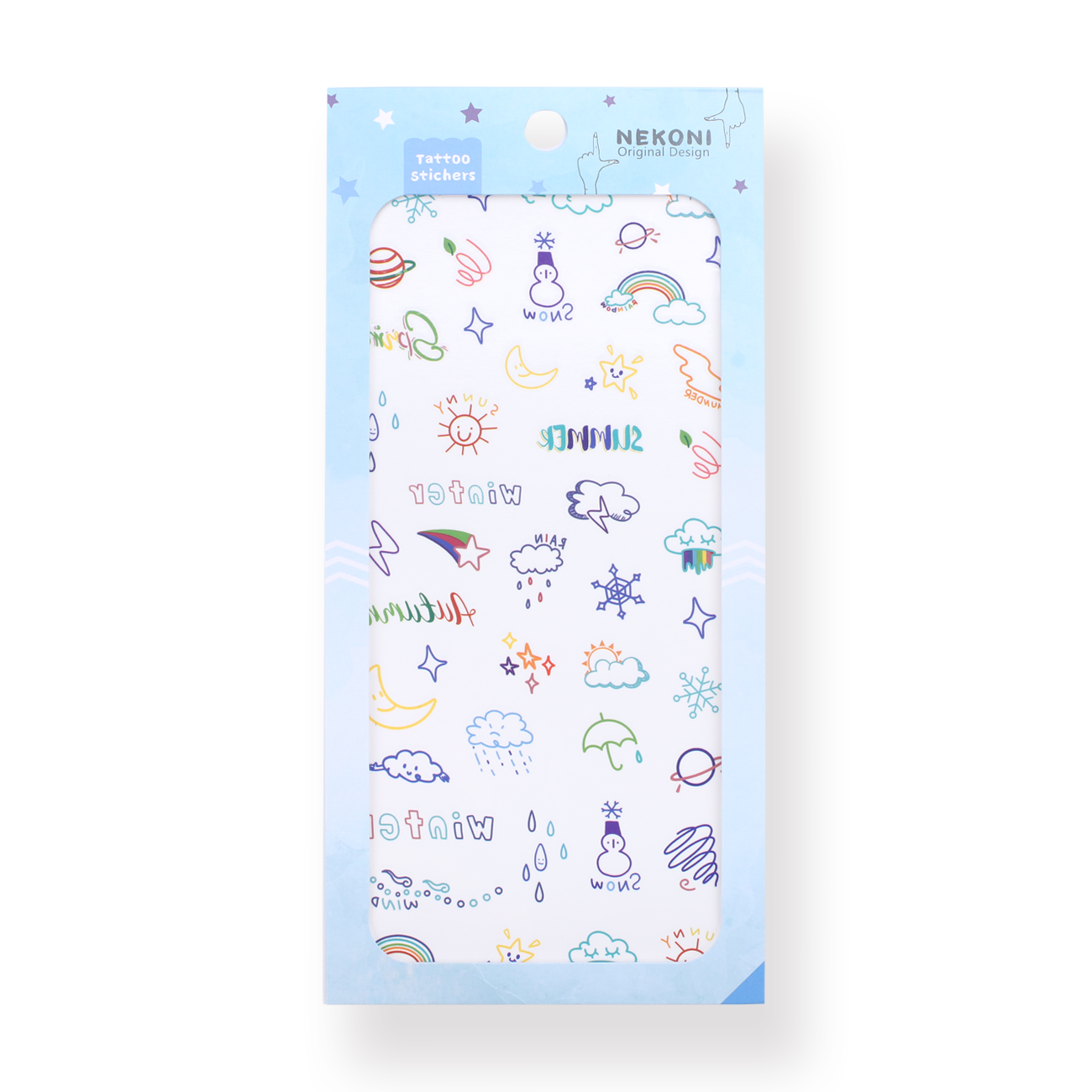 Colorful Tattoo Sticker - Weather