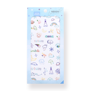 Colorful Tattoo Sticker - Weather - Stationery Pal