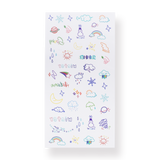 Colorful Tattoo Sticker - Weather - Stationery Pal