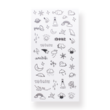 Colorful Tattoo Sticker - Weather - Stationery Pal