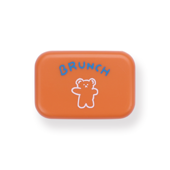 Contact Lens Case - Orange Bear - Stationery Pal