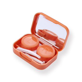 Contact Lens Case - Orange Bear - Stationery Pal