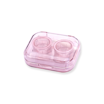 Contact Lens Case Kit Cute Travel Contact Case, All In One Soak Storage Container With Mirror Bottle Tweezers Contact Lens Case