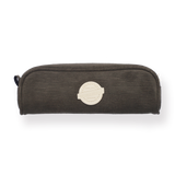 Corduroy Retro Pencil Case - Dark Green - Stationery Pal