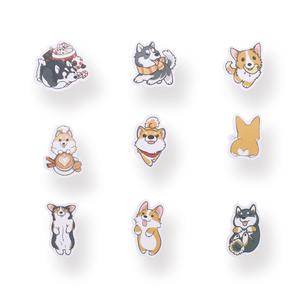 Corgi & Husky Stickers