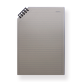 Corner Flipped Notebook Black Transparent - B5 - Stationery Pal