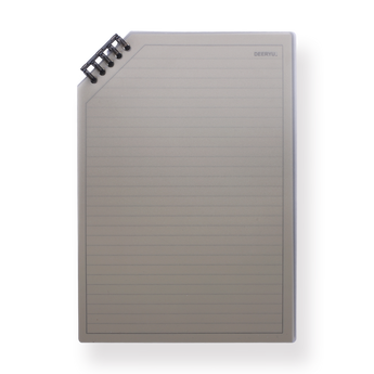 Corner Flipped Notebook Black Transparent - B5 - Stationery Pal