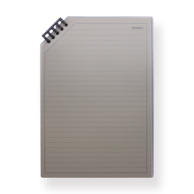 Corner Flipped Notebook Black Transparent - A5 - Stationery Pal