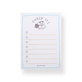 Cute Plan Memo Series - Check List Memo Pad - Stationery Pal