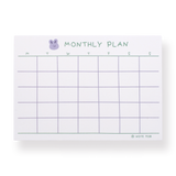 Cute Plan Memo Series - Monthly Plan Memo Pad - Stationery Pal