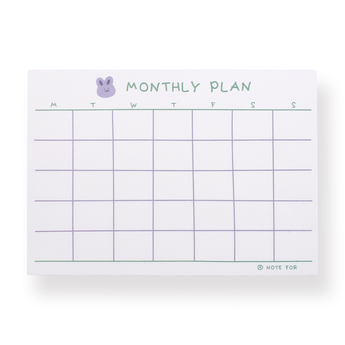 Cute Plan Memo Series - Monthly Plan Memo Pad - Stationery Pal