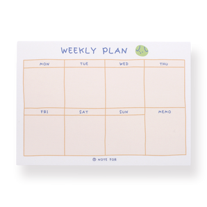 Cute Plan Memo Series - Weekly Plan Memo Pad - Stationery Pal