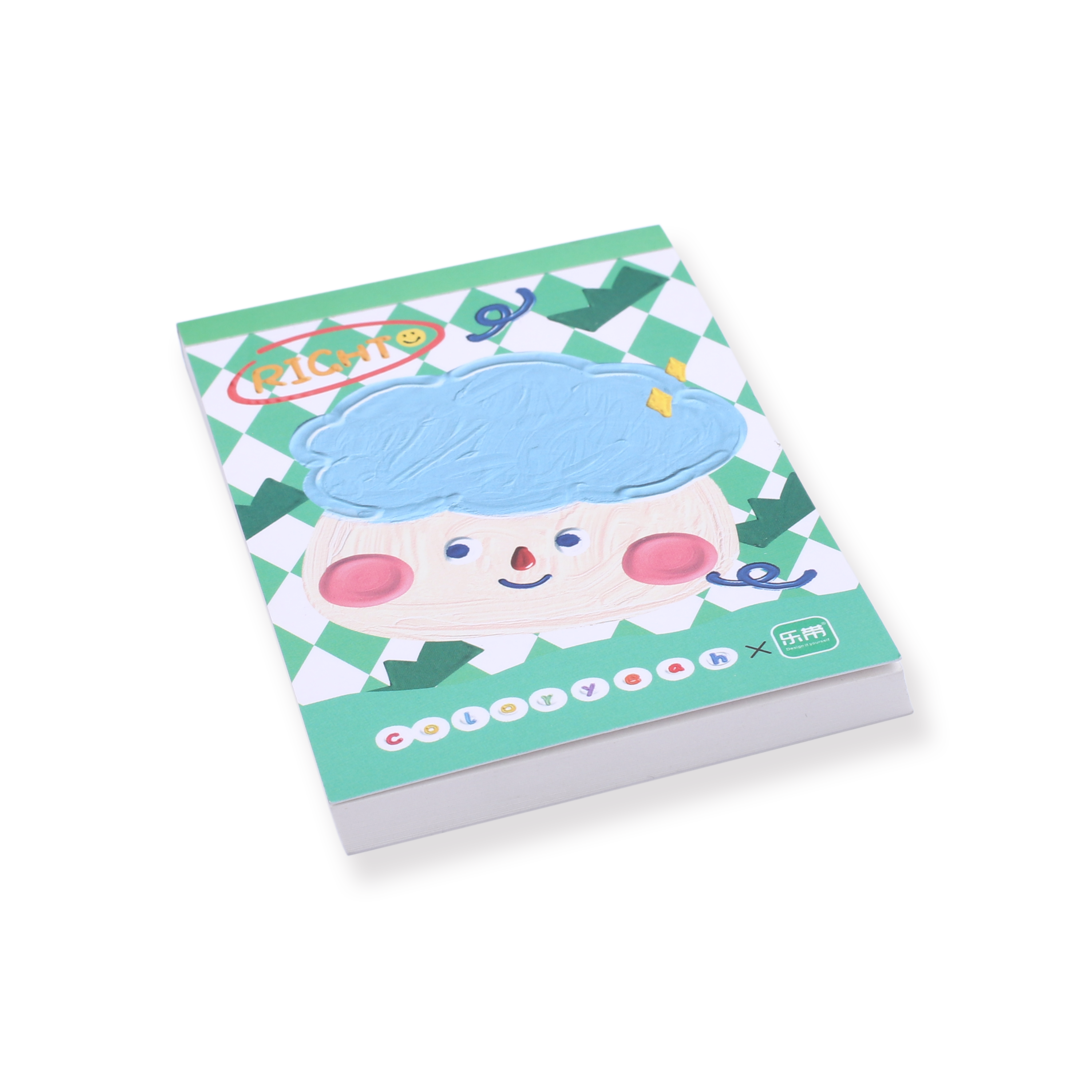 Cuttie Notepad - A7 - Green - Stationery Pal
