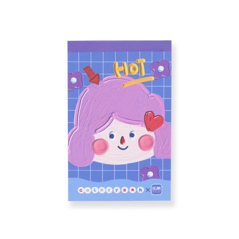 Cuttie Notepad - A7 - Purple - Stationery Pal