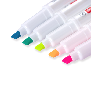 DONG-A Twinliner Soft Highlighter - Fluorescent Set - Stationery Pal