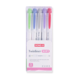 DONG-A Twinliner Soft Highlighter - Soft Mild Set - Stationery Pal