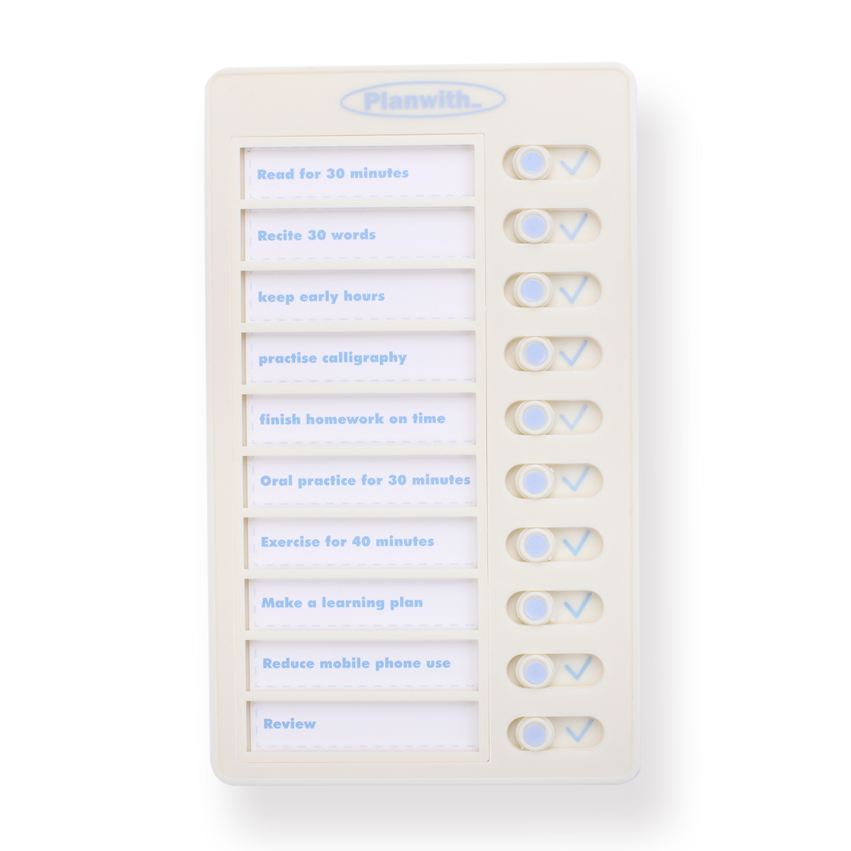 Daily Checklist Board - White – Stationery Pal