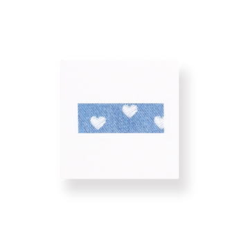 Denim Washi Tape - Heart - Stationery Pal