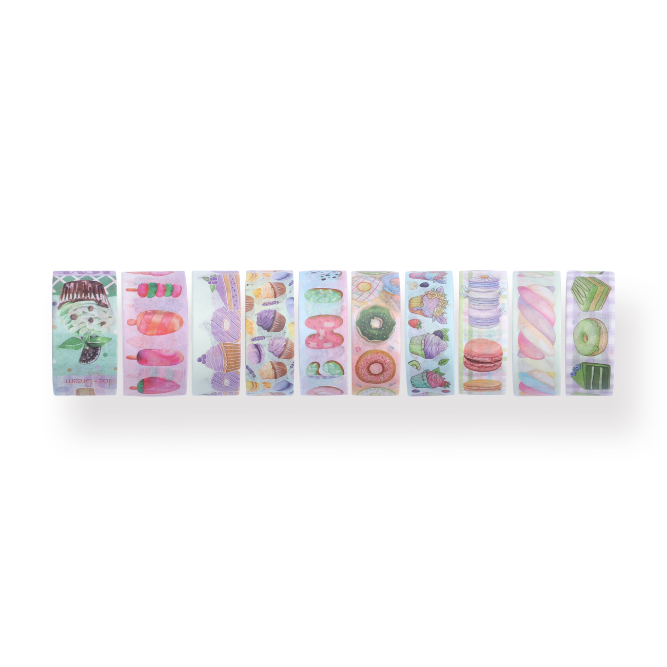 Dessert Assorted Washi Tape - Set of 10 - Stationery Pal