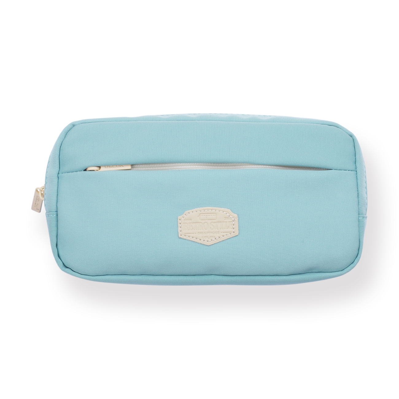 Stationery Pal Double Layer Pencil Case - Blue Green