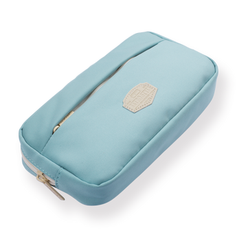 Double-Layer Retro Pencil Case - Mint - Stationery Pal