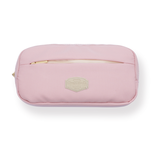 Double-Layer Retro Pencil Case - Pink - Stationery Pal