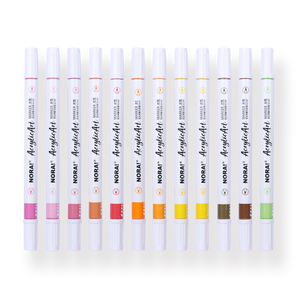 Double-Sided Acrylic Pen Marker - Set of 24 - Stationery Pal