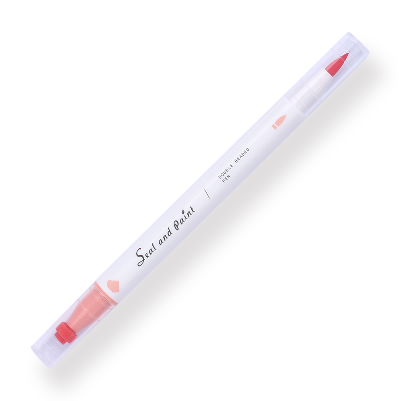 Double-Sided Marker Pen Set - Stamp / Line - Warm Color - Stationery Pal