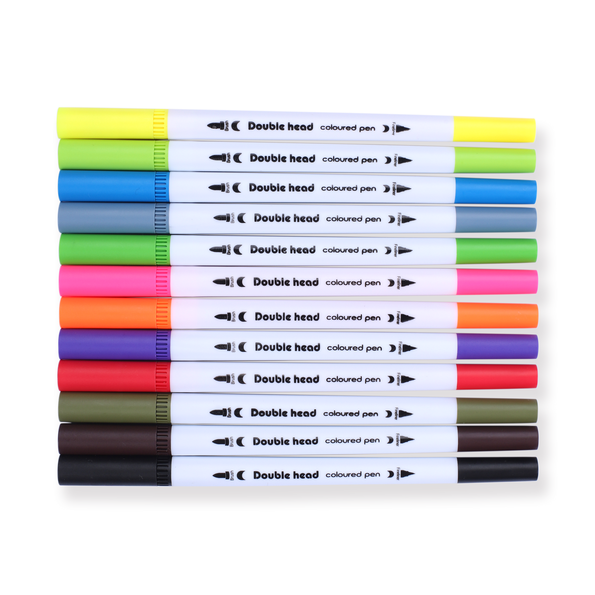 Double-Sided Water-based Brush Pen - 12 Color Set — Stationery Pal