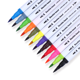 Double-Sided Water-based Brush Pen - 12 Color Set - Stationery Pal