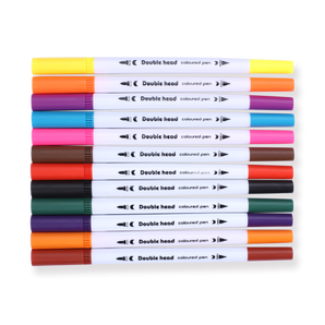 Double-Sided Water-based Brush Pen - 24 Color Set - Stationery Pal