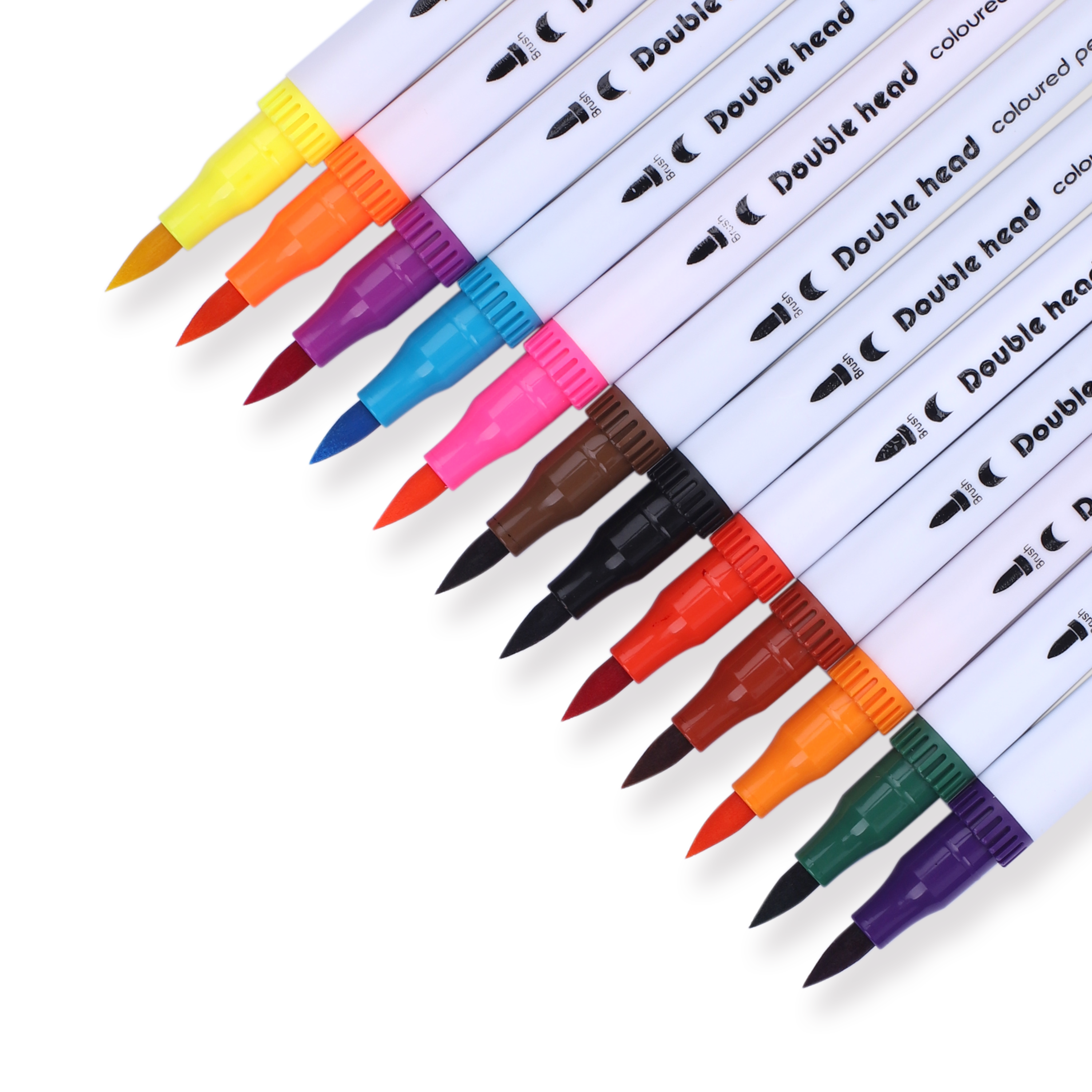 Double-Sided Water-based Brush Pen - 24 Color Set - Stationery Pal