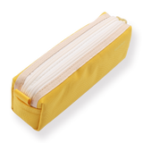 Double Layer Pencil Case - Lemon Yellow - Stationery Pal