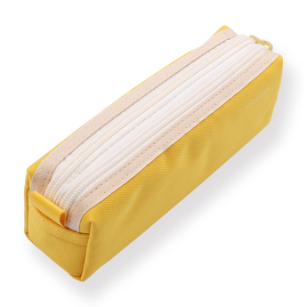 Double Layer Pencil Case - Lemon Yellow - Stationery Pal