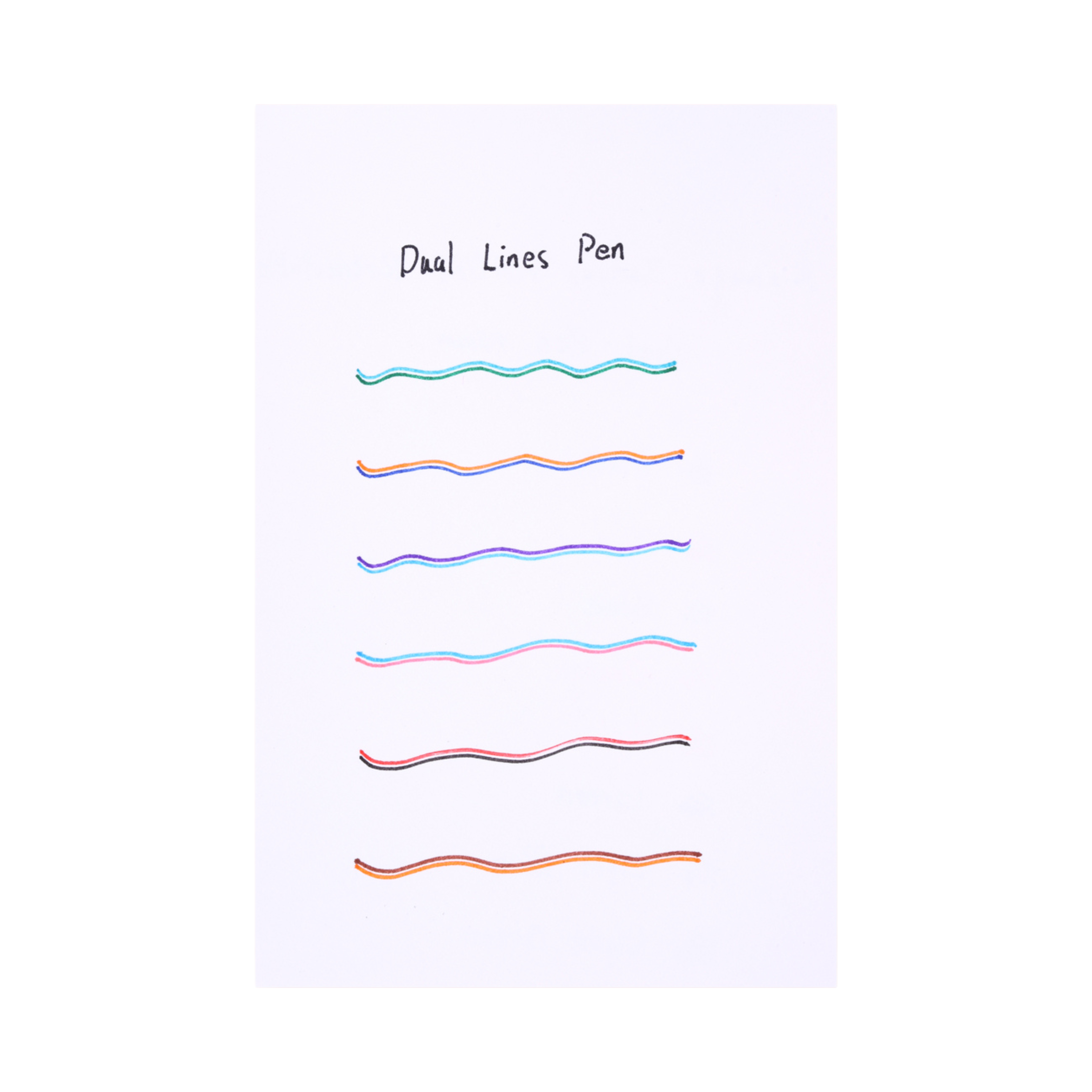 Dual Lines Pen - Set of 6