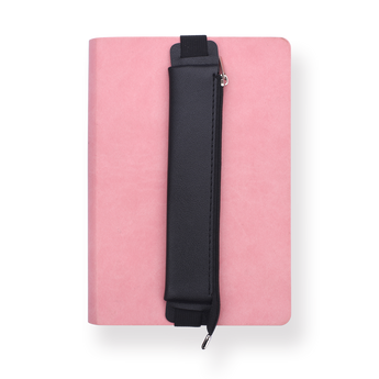 Elastic Band Pen Pouch - Black - Stationery Pal