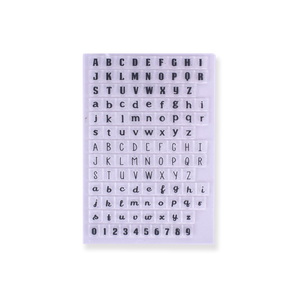 Englische Buchstaben Clear Stamp