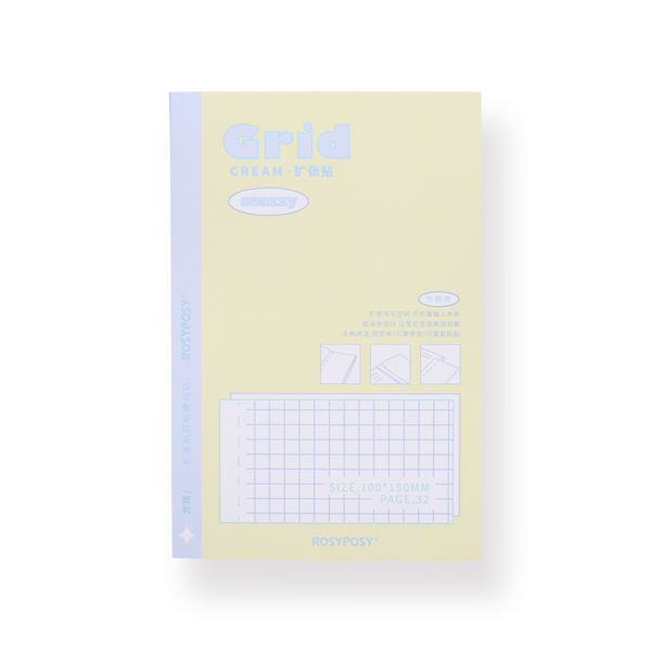 12 Pads Grid Paper Sticky Notes Grid Writing Notepad 4 X 6 Inch Grid Lines  Stick