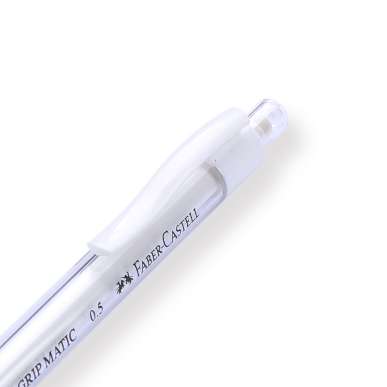 Faber-Castell Mechanical Pencil - 0.5 mm - White Body - Stationery Pal