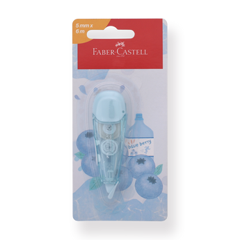 Faber-Castell Mini Correction Tape - Blueberry Blue - Stationery Pal