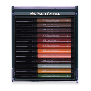 Faber-Castell Pitt Artist Brush Pen - 12er-Set - Erdtöne