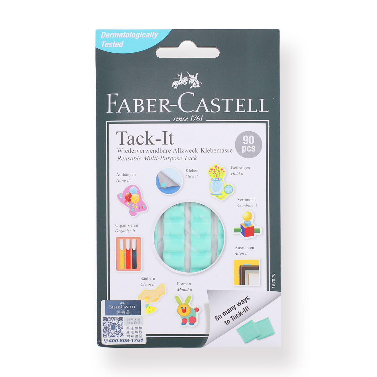 Faber Castell Adhesive Tack-It Multipurpose Reusable/Removable for  Home/School Wall Sticky Putty Non-Toxic