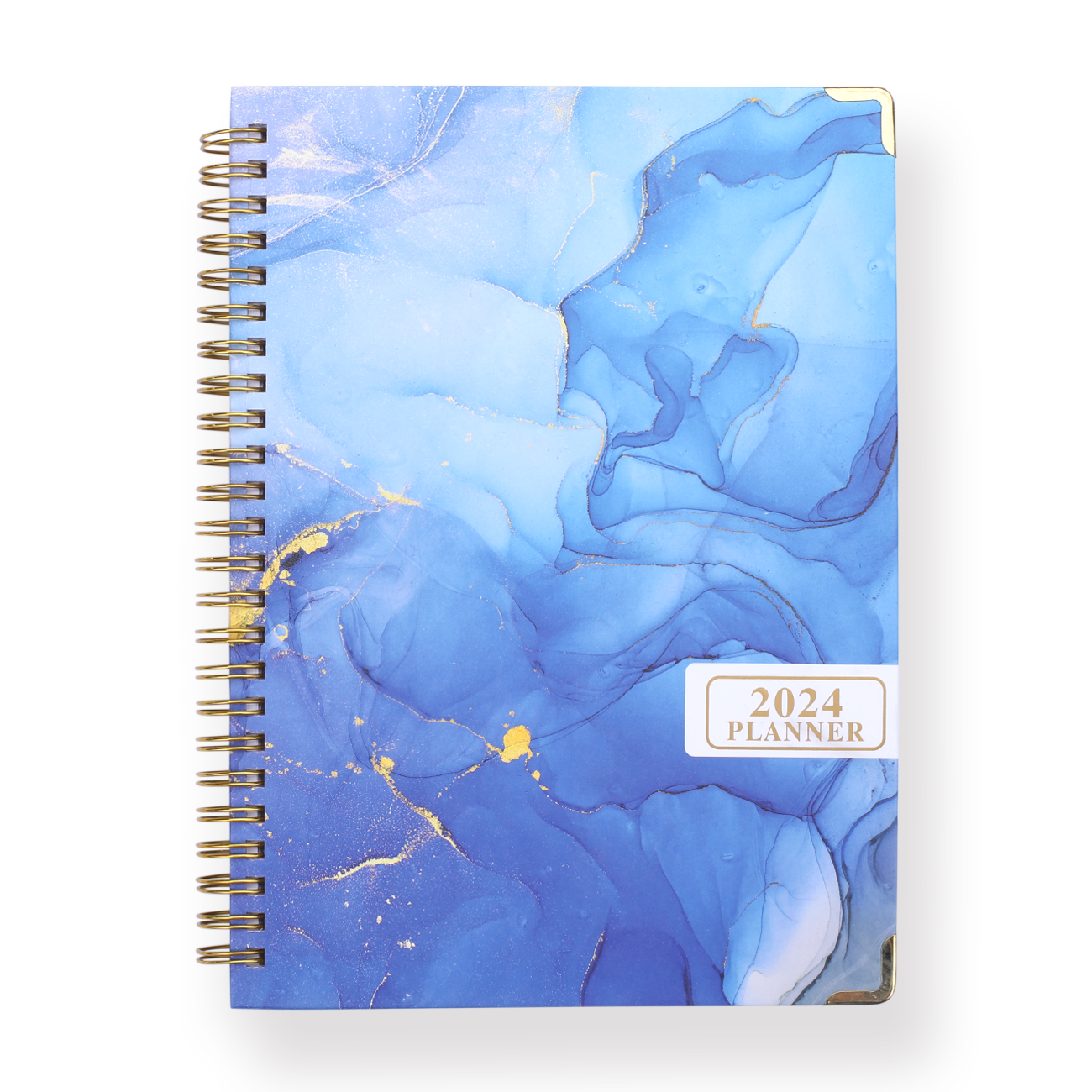 Floral 2024 Planner - Blue - Stationery Pal