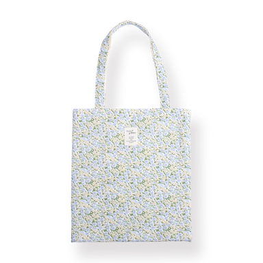 Floral Canvas Bag - Purple - Stationery Pal