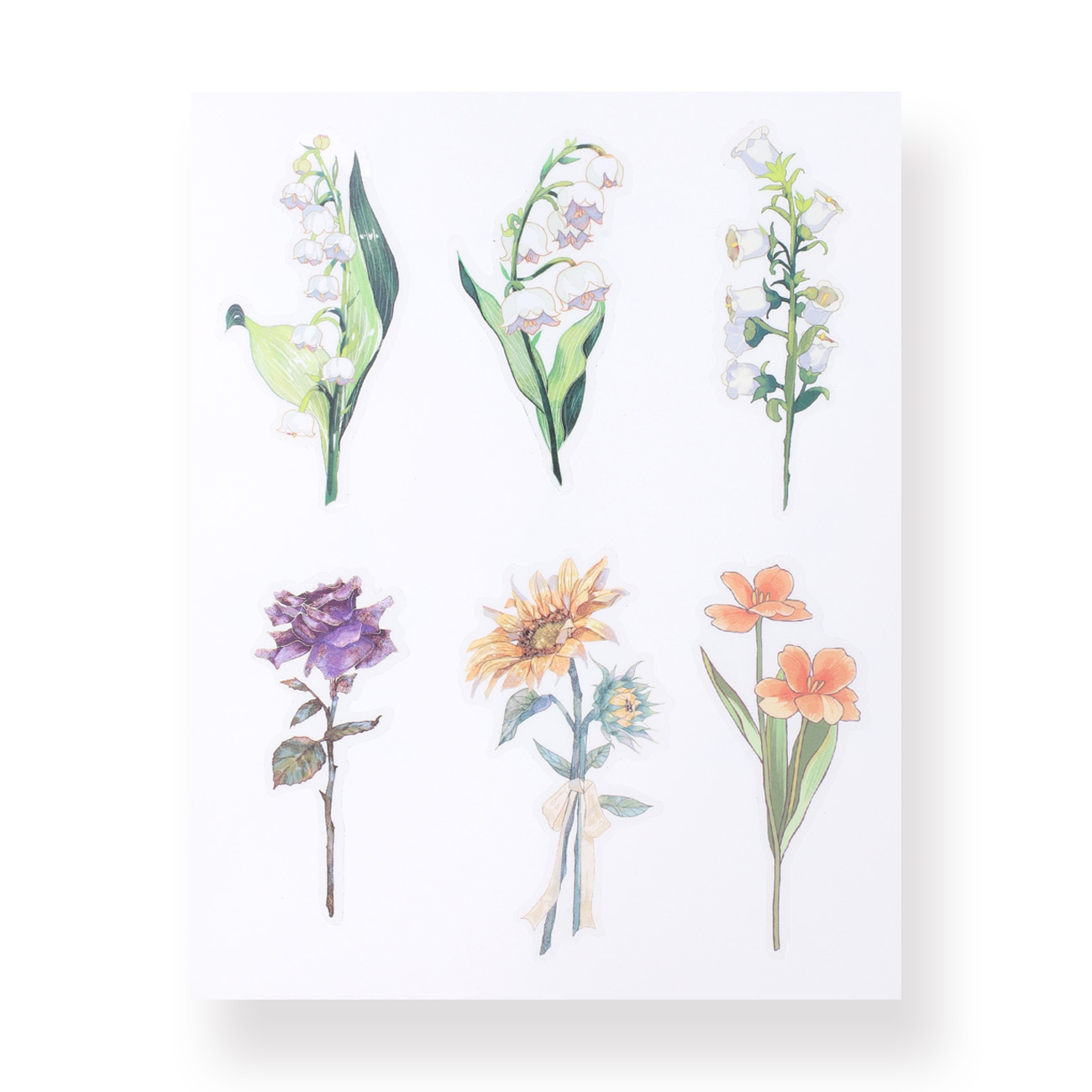 Floral Deco Stickers - Flowers - Stationery Pal