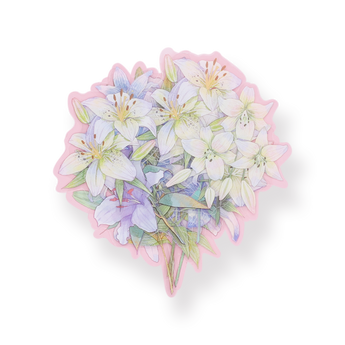 Floral Deco Stickers - Lily - Stationery Pal